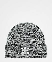 Black And White Beanie Adidas Original Trefoil Black White Beanie Zumiez White Beanies Black And White Beanie
