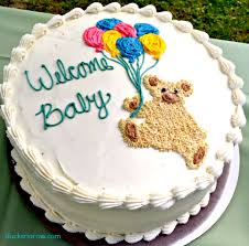 Baby blue baby shower cake & cookies » custom baby shower cakes. Baby Shower Cake It S A Boy Ducks N A Row