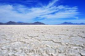 The flats are composed mainly of potash salts ranging in thickness from less than one inch to six feet. Raniero Tazzi Photography Travel Landscape Bonneville Salt Flats Great Salt Lake Desert Utah Usa