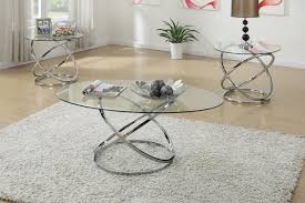 Here to give your home a style boost, rooms to go offers a myriad of elegantly designed glass top coffee table sets, which can match any room decor. Spinning Ciricles 3pc Glass Coffee Table End Table Set Phoenix Sofa Factory