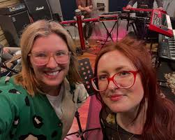Rehearsing with the very talented Robbyn ahead of our OFE outing together  in a few weeks #ourfriendselectric #80spartyband #girlpower #wemissyoudan