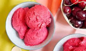 Sorbet Express Au Melon Recette Recette Sorbet Sorbet Sorbet Cerises