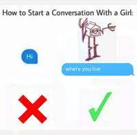 Compiled by bored panda , the pictures below are guaranteed to turn your frown upside down. How To Start A Conversation With A Girl Know Your Meme