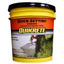 Quikrete 20 Lb Quick Setting Cement 124020 The Home Depot Fast Setting Concrete Concrete Mixes Cement