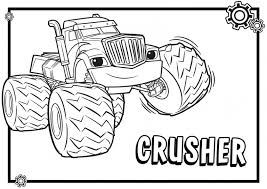 These spring coloring pages are sure to get the kids in the mood for warmer weather. Blaze And The Monster Machines Coloring Pages Scenery Mountains