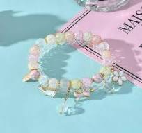 Watch with Countdown Timer Easter Rabbit Baby Rose Pearl ...