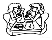 You'll also like these coloring pages of the gallery middle age. School Lunch And Cafeteria Coloring Pages