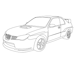 Subaru Wrx Sti Coloring Pages Sketch Coloring Page Cars Coloring Pages Race Car Coloring Pages Subaru Wrx