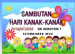 Apr 14, 2017 · kertas kerja sambutan hari kanak2 1. Sekolah Kebangsaan Seksyen 7 Bandar Baru Bangi Sambutan Hari Kanak Kanak Sks7 2017