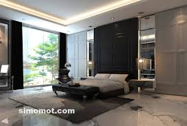Dua kamar tidur di rumah ini memiliki fasilitas yang cukup lengkap, dimana kamar mandi dihadirkan di dalamnya. Desain Interior Kamar Tidur Minimalis Modern 10