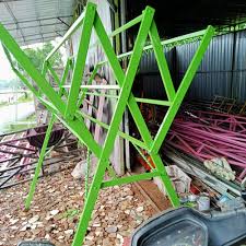 Jemuran baju pakaian handuk lipat stainless steel rak standing hanger portable gantungan serbaguna 4 roda x25. Jual Jemuran Baju Besi Lipat Kab Brebes Prabotan Brebes Tokopedia