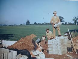 Thanks to Daron for sharing this picture of his Dad, Malcolm Everett  working for Hewson alongside Bill the Pole and John Chapman.