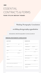 Essential Contracts Forms For Photographers Photographer Design Photography Contract Contract Design