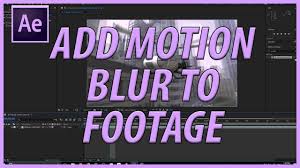 Motion blur is a photographic technique that involves using a slow shutter speed to allow moving subjects to blur through the frame. How To Add Motion Blur To Your Footage In Adobe After Effects Youtube