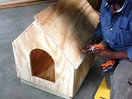 How do you build a large dog house? Diy Doghouse How To Build A Simple A Frame Hgtv