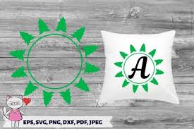 Download Christmas Monogram Frame Svg Eps Dxf Png Graphic By Magic World Of Design Creative Fabrica