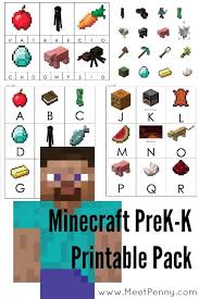 Free Minecraft Inspired Printable Pages Meet Penny Minecraft Classroom Minecraft School Minecraft Activities
