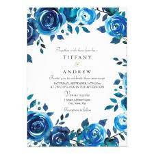 Indigo Midnight Blue Floral Wreath Wedding Invite Zazzle Com En 2021 Invitaciones De Boda Azul Invitacion Floral Bodas De Oro Invitaciones