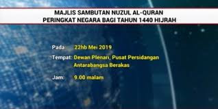 Maklumat bagi tahun 2021 akan dikemaskini. Rtb News National Level Nuzul Al Quran Celebration For Facebook