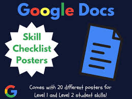 Look for instances where students are aligned with what employers want—and where any skill gaps can be addressed. I Cans For Google Docs Student Skills Checklist Posters Tpt