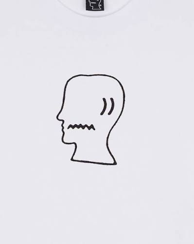 Brain Dead Logohead T-shirt - White XS