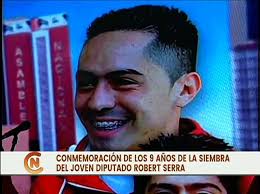 Gran Cohetazo en conmemoración a los 9 años de la siembra del líder juvenil  Robert Serra