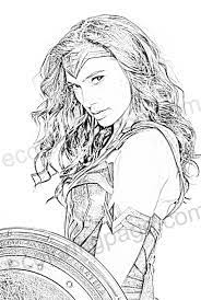 Wonder woman breaks down every obstacle that comes her way. Realistic Printable Realistic Wonder Woman Coloring Pages Novocom Top