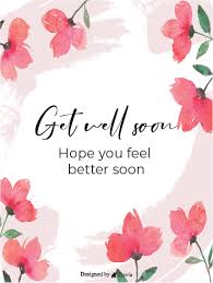 Hope you feel better soon. Hope You In Pink Get Well Soon Newly Added Cards Birthday Greeting Cards By Davia
