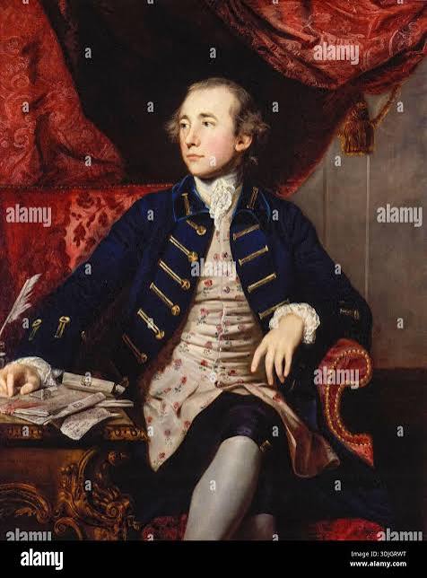 Warren Hastings (1732-1818), first Governor General of Bengal, India, portrait painting in oil on canvas by Sir Joshua Reynolds, 1766-1767 Stock Photo - Alamy