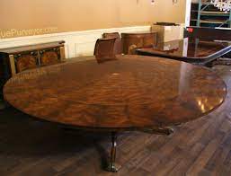 Parquet brazilian jacaranda guaruja dining table by jorge zalszupin. Large 64 88 Inch Expandable Round Mahogany Dining Table