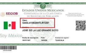 I think i'll translate it as such unique population registry code, that way i'm not excluding the fact that there is only one number per person in my. Clave Unica De Registro De Poblacion Ejemplo Ejemplo Sencillo