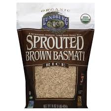 Good from the grain up: Lundberg Organic Sprouted Brown Basmati Rice Shop Rice Grains At H E B