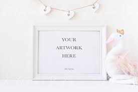 Download Landscape Frame Mockup A4 Nursery Creative Indesign Templates Creative Market