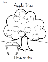 We have the most adorable, simplified coloring pages for your preschoolers to enjoy. Apple Tree Reading And Coloring Printable Made By Teachers Color Worksheets For Preschool Apple Coloring Pages Kindergarten Apple Lessons
