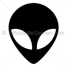 Alien Head Silhouette Silhouette Clip Art Clip Art Silhouette Free