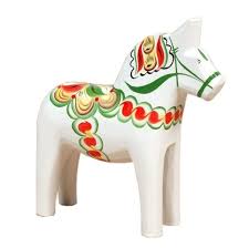 Dalarna Pferd In Wunderbarem Weiss Dalarna Pferd Dalapferd Pferd