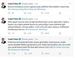 Peker, ''soylu'nun bize iyiliği var tamam ama biz de ona iyilik yaptık. Suleyman Soylu Nun Sozlerine Sedat Peker Twitter Dan Cevap Verdi Son Dakika