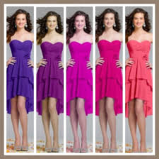 Colourful Bridesmaids Different Colours Same Dress Dresses Strapless Dress Formal Bridesmaid Dresses