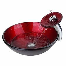 Alibaba.com offers 1,671 red bathroom vanity products. Weixintech Bathroom Basin Sink Red Tempered Glass Washbasin Washroom Basin Vessel Sinks Vanity Faucet Counter Top Mixer Tap Set 4101 1 Buy Online In Aruba At Aruba Desertcart Com Productid 61077495