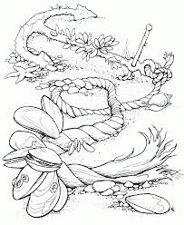 There are some ocean coloring pages for adults too, offering elaborate and detailed drawing of ocean animals such as sea turtles. Ocean Scene Coloring Page Coloring Home