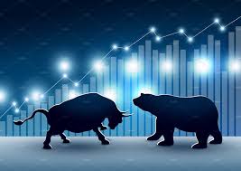 Bullish and bearish symbols bullish and bearish vector. Stock Market Design Of Bull And Bear Market Design Stock Market Stock Market Investing