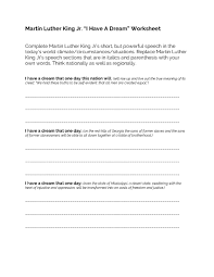 In 1517 luther penned the 95 theses to the door of a catholic church this document. Martin Luther King Jr I Have A Dream Worksheet Tiaras Tantrums