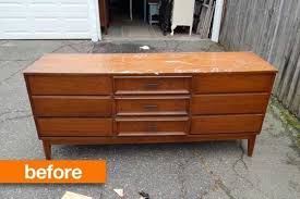 Before After A Dixie Dresser Gets A Dramatic Upgrade Refurbished Furniture Diy Refurbished Furniture Shabby Chic Furniture Diy
