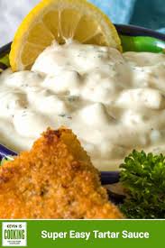 This Homemade Tartar Sauce Recipe Starts With Mayonnaise Dill Pickles Lemon Or Pickle Juice Rice Wine V Homemade Tartar Sauce Tartar Sauce Easy Tartar Sauce