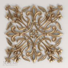 3d Decorative Onlay Model 3d Model Wood Carving Designs Decor Decorative Metal Sheets