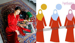 Padanan dengan warna pastel tak melulu tampak pucat. Serlahkan Gaya Baju Raya Dengan Padanan Warna Hijab Yang Tepat Ini Panduannya Hijabista