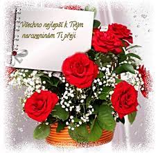 Jste pozvaní na oslavu narozenin a řešíte, čím oslavence potěšit? Prani K Narozeninam Rubrika Obrazky Pro Vas Birthday Gif Floral Wreath Table Decorations