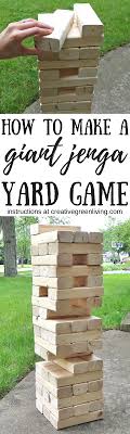 Do it yourself backyard jenga. How To Make A Giant Jenga Yard Game Creative Green Living