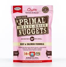Instinct freeze dried raw boost mixers grain free recipe all natural dog food toppers. Primal Raw Freeze Dried Nuggets Beef Salmon Formula Cat Food 14 Oz Bag Country Acres Farm Pet Center