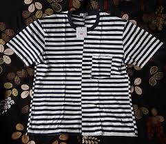 For black shirts i always go all black with white shoes. Jw Anderson Uniqlo Men Border Striped Pocket T Shirts Short Sleeve F S Ebay